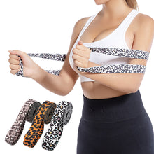Load image into Gallery viewer, Leopard Print Yoga Pull Band Fitness Exercise Strength Training Body Shaping Elastic Band Squat Buttock Ring 76*8CM
