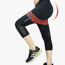 Load image into Gallery viewer, Leopard Print Squat Shape Resistance Band Yoga Pilates Tension Band Elastic Glue Butt Ring Fitness Accesorios Gym Equipment
