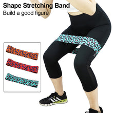 Load image into Gallery viewer, Leopard Print Squat Shape Resistance Band Yoga Pilates Tension Band Elastic Glue Butt Ring Fitness Accesorios Gym Equipment
