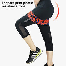 Load image into Gallery viewer, Leopard Print Squat Shape Resistance Band Yoga Pilates Tension Band Elastic Glue Butt Ring Fitness Accesorios Gym Equipment
