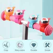 Load image into Gallery viewer, 1PC Strap Kids' Bike Bell Scooter Trolley Candy Color Super Loud Bell Fun Bike Accessories
