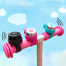 Load image into Gallery viewer, 1PC Strap Kids' Bike Bell Scooter Trolley Candy Color Super Loud Bell Fun Bike Accessories
