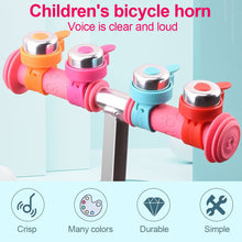 Load image into Gallery viewer, 1PC Strap Kids' Bike Bell Scooter Trolley Candy Color Super Loud Bell Fun Bike Accessories
