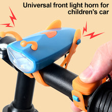 Load image into Gallery viewer, Strap Mini Bee Horn Headlights Waterproof High-Lighted LED Light Plant USB Charging Night Riding Headlights Children's Balance Mountain Bike Decorative Horn
