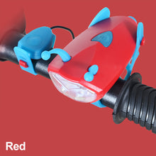 Load image into Gallery viewer, Strap Mini Bee Horn Headlights Waterproof High-Lighted LED Light Plant USB Charging Night Riding Headlights Children's Balance Mountain Bike Decorative Horn
