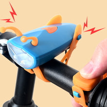 Load image into Gallery viewer, Strap Mini Bee Horn Headlights Waterproof High-Lighted LED Light Plant USB Charging Night Riding Headlights Children's Balance Mountain Bike Decorative Horn
