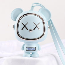 Load image into Gallery viewer, Space Bear Neck Small Fan Usb Charging Three-Speed Adjustable Wind Without Fan Blade Silent Portable Handheld Fan Summer Cooling Tool
