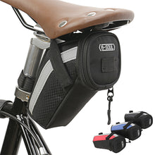 Load image into Gallery viewer, Waterproof Bike Saddle Pack Mountain Road Rear Bag Barrel Seat Package With Reflective Strip Bicycle Accessories
