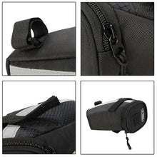 Load image into Gallery viewer, Waterproof Bike Saddle Pack Mountain Road Rear Bag Barrel Seat Package With Reflective Strip Bicycle Accessories
