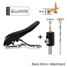 Load image into Gallery viewer, 6/8/10MM Edge Banding Punch Hand Strong Round Hole Flat Bevel Punch Woodworking Pliers Paper PVC Membership Card Puncher
