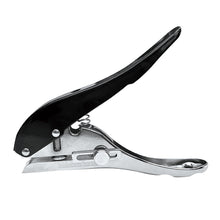 Load image into Gallery viewer, 6/8/10MM Edge Banding Punch Hand Strong Round Hole Flat Bevel Punch Woodworking Pliers Paper PVC Membership Card Puncher
