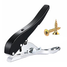 Load image into Gallery viewer, 6/8/10MM Edge Banding Punch Hand Strong Round Hole Flat Bevel Punch Woodworking Pliers Paper PVC Membership Card Puncher
