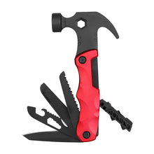 Load image into Gallery viewer, 13 IN 1 Outdoor Multifunctional Stainless Steel Claw Hammer Portable Collapsible Emergency Survival Camping Tool Hammer With Storage Bag
