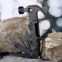 Load image into Gallery viewer, 13 IN 1 Outdoor Multifunctional Stainless Steel Claw Hammer Portable Collapsible Emergency Survival Camping Tool Hammer With Storage Bag

