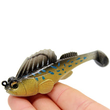 Load image into Gallery viewer, 14G/8CM Hidden Anti-Hanging Bottom Hopping Fish Soft Pvc Coated Lead Head Hook T-Tail Soft Bait Lure Bait Fishing Accessories
