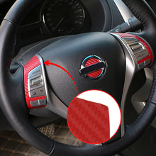 Load image into Gallery viewer, Car Carbon Fiber Steering Wheel Decoration Trim Stickers for Nissan X-trail Xtrail T32 Qashqai J11 Teana J33
