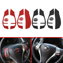 Load image into Gallery viewer, Car Carbon Fiber Steering Wheel Decoration Trim Stickers for Nissan X-trail Xtrail T32 Qashqai J11 Teana J33
