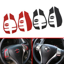 Load image into Gallery viewer, Car Carbon Fiber Steering Wheel Decoration Trim Stickers for Nissan X-trail Xtrail T32 Qashqai J11 Teana J33
