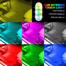 Load image into Gallery viewer, Car Interior Touch Roof Ceiling Lights Indoor Atmosphere Lighting Lamp Night Light Hand Reading Light Lamp
