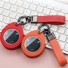 Load image into Gallery viewer, Car Leather Remote Key Case Cover Protect Shell Bag Accessories For Neta V U Pro NETA V/U PRO EV NTA V-U Hezhong New Energy Vehicles
