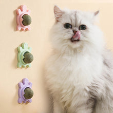 Load image into Gallery viewer, Tortoise Shape Cat Mint Ball Rotating Ball Wall Cat Toy Accessories for Cats Games Catnip Licking Snacks Mint Freshen Breath Pet Supplies
