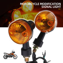 Load image into Gallery viewer, 2Pcs Universal 12V Motorcycle LED Turn Signal Lights Round Indicator Lamp Amber Flashers for Suzuki Honda Kawasaki
