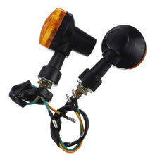 Load image into Gallery viewer, 2Pcs Universal 12V Motorcycle LED Turn Signal Lights Round Indicator Lamp Amber Flashers for Suzuki Honda Kawasaki
