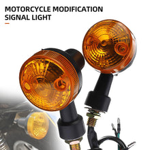 Load image into Gallery viewer, 2Pcs Universal 12V Motorcycle LED Turn Signal Lights Round Indicator Lamp Amber Flashers for Suzuki Honda Kawasaki

