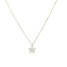 Load image into Gallery viewer, Flower Pendant Stainless Steel Collarbone Chain Fashionable Fresh Elegant and Versatile High-end Necklace for Women
