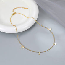 Load image into Gallery viewer, Mini Letter Star Pendant Fashion Versatile Stainless Steel Simple Jewelry Collar Chain Women's Jewelry
