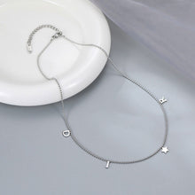 Load image into Gallery viewer, Mini Letter Star Pendant Fashion Versatile Stainless Steel Simple Jewelry Collar Chain Women's Jewelry
