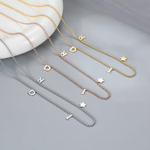 Load image into Gallery viewer, Mini Letter Star Pendant Fashion Versatile Stainless Steel Simple Jewelry Collar Chain Women's Jewelry
