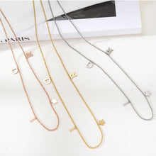 Load image into Gallery viewer, Mini Letter Star Pendant Fashion Versatile Stainless Steel Simple Jewelry Collar Chain Women's Jewelry
