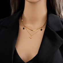 Load image into Gallery viewer, Butterfly Titanium Steel Necklace Women's Set Romantic and Simple Clavicle Chain Women's Accessories
