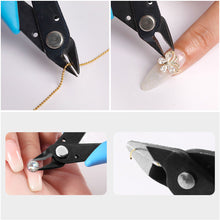 Load image into Gallery viewer, Nail Art Rhinestones Gems Removal Manicure Nail Pliers Wire Cutter Nail Unloading Nippers Chain Scissors Nail Art Tool
