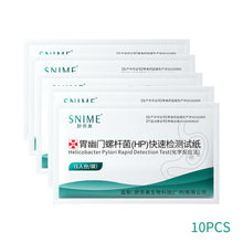 Load image into Gallery viewer, 1/10Pcs Helicobacter Pylori HP Test Paper for Stomach Pain and Gastritis Detection Reagent Oral Saliva Test Non Expiratory Card Test
