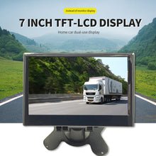 Load image into Gallery viewer, 7Inch Car Rear View Display Monitor Monitor TFT LCD Color Screen Rear View Camera Safe Parking Reversing Support with Car Camera
