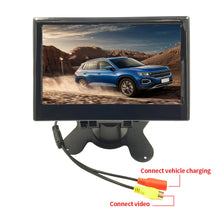 Load image into Gallery viewer, 7Inch Car Rear View Display Monitor Monitor TFT LCD Color Screen Rear View Camera Safe Parking Reversing Support with Car Camera
