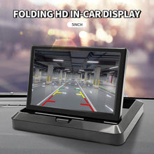 Load image into Gallery viewer, 5Inch Car Rear View Backup Camera Foldable LCD Monitor Night Vision Reverse Video Parking Reversing System with Rear View Camera
