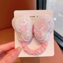 Load image into Gallery viewer, Three-dimensional Sequin Butterfly Children Hair Rope Cute Multicolored Highly Elastic Hair Band Hair Accessory

