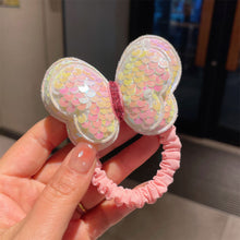 Load image into Gallery viewer, Three-dimensional Sequin Butterfly Children Hair Rope Cute Multicolored Highly Elastic Hair Band Hair Accessory
