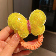 Load image into Gallery viewer, Three-dimensional Sequin Butterfly Children Hair Rope Cute Multicolored Highly Elastic Hair Band Hair Accessory
