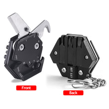 Load image into Gallery viewer, 14 In 1 Multifunctional Hexagonal Coin Knife Detachable Wrench Driver Outdoor Camping EDC Pocket Survival Tool With Key Chain
