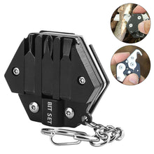 Load image into Gallery viewer, 14 In 1 Multifunctional Hexagonal Coin Knife Detachable Wrench Driver Outdoor Camping EDC Pocket Survival Tool With Key Chain
