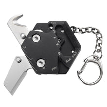 Load image into Gallery viewer, 14 In 1 Multifunctional Hexagonal Coin Knife Detachable Wrench Driver Outdoor Camping EDC Pocket Survival Tool With Key Chain
