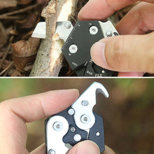 Load image into Gallery viewer, 14 In 1 Multifunctional Hexagonal Coin Knife Detachable Wrench Driver Outdoor Camping EDC Pocket Survival Tool With Key Chain
