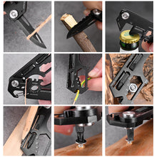 Load image into Gallery viewer, Multifunctional EDC Pocket Survival Tool Foldable Stainless Steel Compact Keyknife Outdoor Hiking Portable Card Knife
