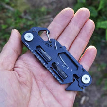 Load image into Gallery viewer, Multifunctional EDC Pocket Survival Tool Foldable Stainless Steel Compact Keyknife Outdoor Hiking Portable Card Knife
