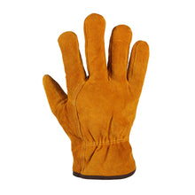 Load image into Gallery viewer, Short Electric Welding Cowhide Protective Gloves Heat Insulation Anti-Hot Wear Resistant Machinery Shipyard Retro Labor Protection Gloves Outdoor Work Protective Equipment
