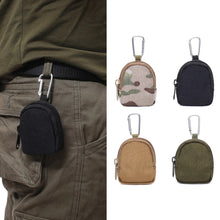Load image into Gallery viewer, Tactical Military Fan Outdoor Wilderness Survival Sports Portable Round MOLLE Wallet Key Headphones Gadget Protection Bag
